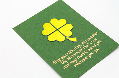 Easy Shamrock Card by Tracy McLennon for Scrapbook Adhesives by 3L 