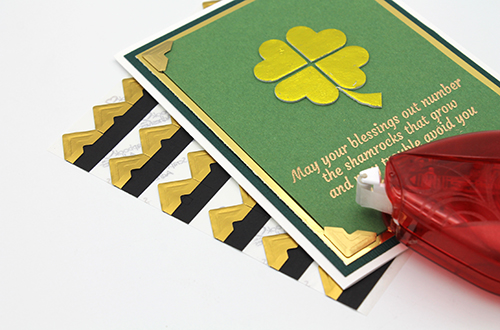 Easy Shamrock Card by Tracy McLennon for Scrapbook Adhesives by 3L 