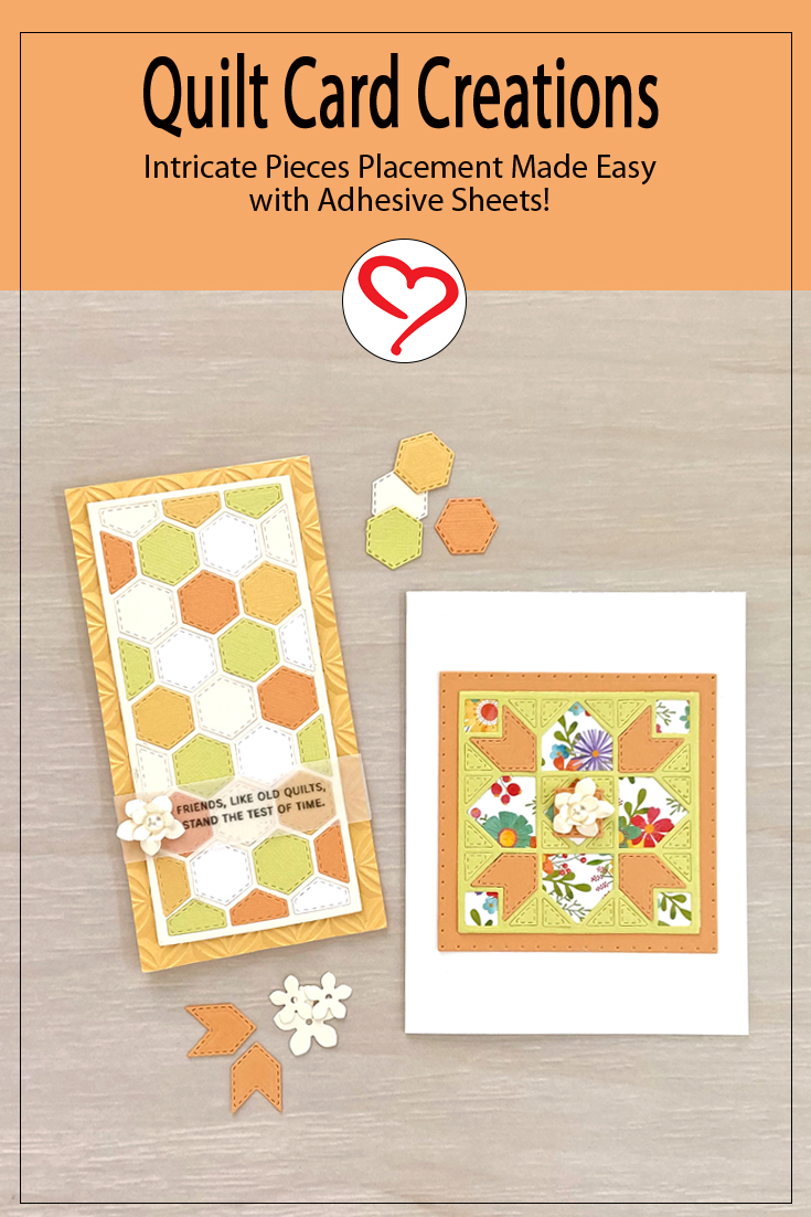 Quilt Card Creations by Margie Higuchi for Scrapbook Adhesives by 3L Pinterest 