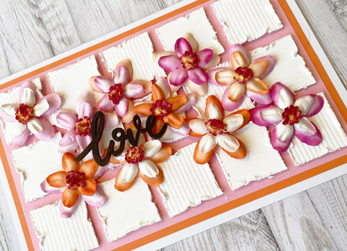 Flower + Grid Love Card by Yvonne van de Grjip for Scrapbook Adhesives by 3L 