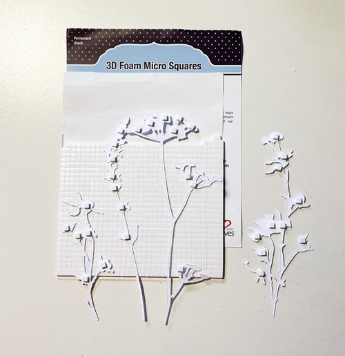 Floral Silhouette Spring Card by Yvonne van de Grijp for Scrapbook Adhesives by 3L