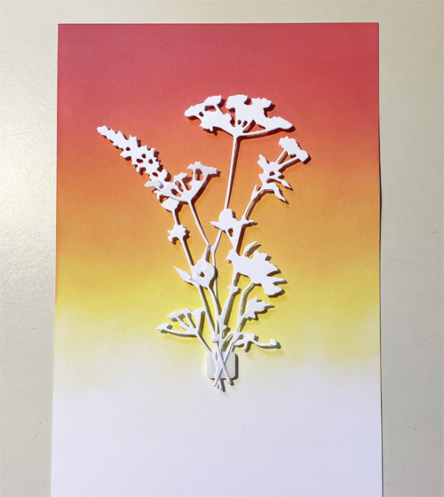 Floral Silhouette Spring Card by Yvonne van de Grijp for Scrapbook Adhesives by 3L