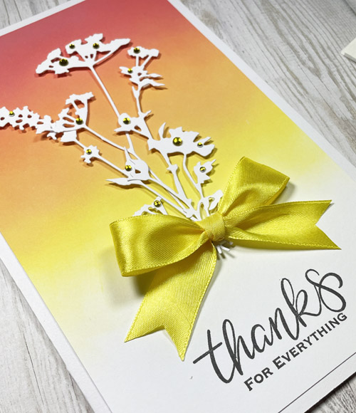 Floral Silhouette Spring Card by Yvonne van de Grijp for Scrapbook Adhesives by 3L
