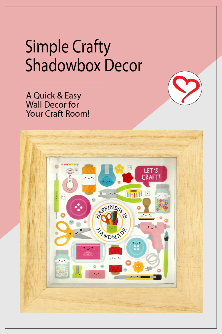 Simple Crafty Shadowbox by Tracy McLennon for Scrapbook Adhesives by 3L Pinterest 