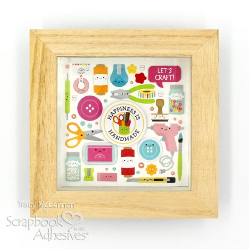 Simple Crafty Shadowbox by Tracy McLennon for Scrapbook Adhesives by 3L 