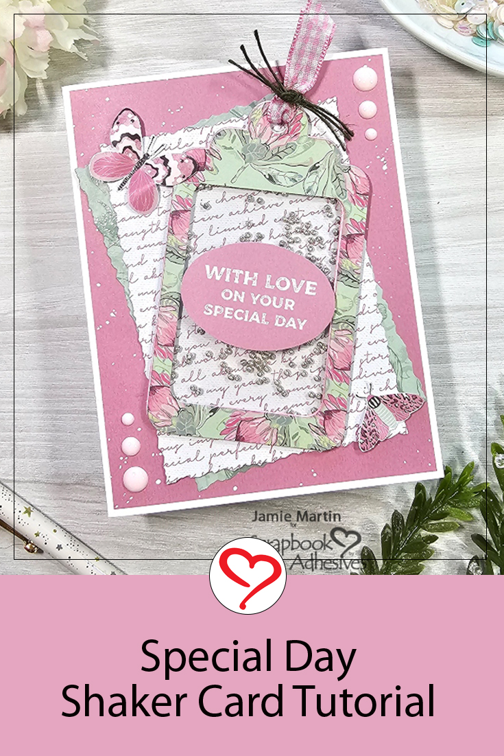 Special Day Shaker Card by Jamie Martin for Scrapbook Adhesives by 3L Pinterest 