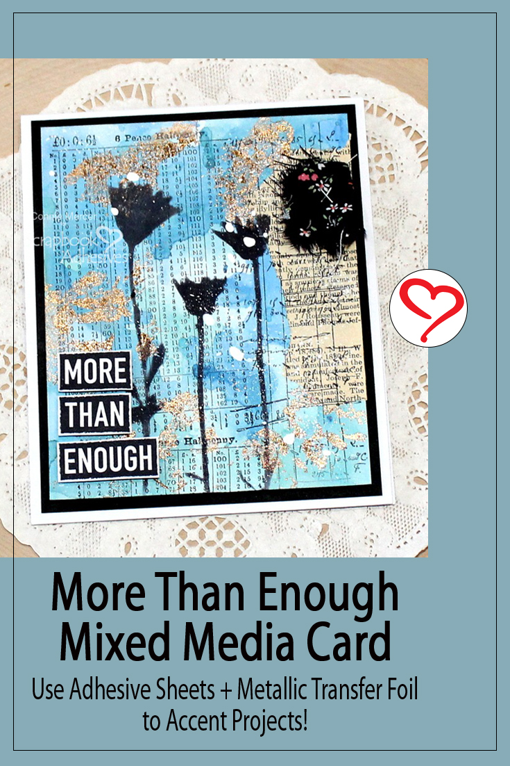 More Than Enough Card by Connie Mercer for Scrapbook Adhesives by 3L Pinterest 