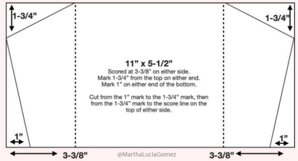 Angle Tri-Fold Card by Martha Lucia Gomez for Scrapbook Adhesives by 3L Card Template 