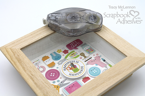 Simple Crafty Shadowbox by Tracy McLennon for Scrapbook Adhesives by 3L 