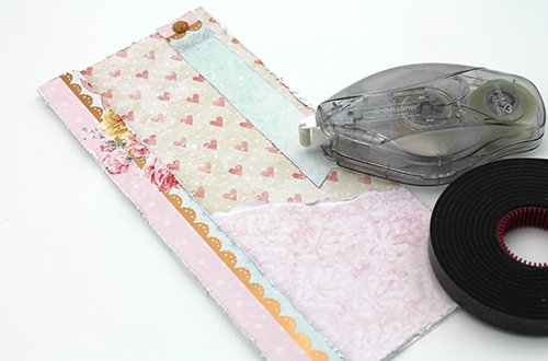 Romantic Slimline Card With Dimension by Tracy McLennon for Scrapbook Adhesives by 3L