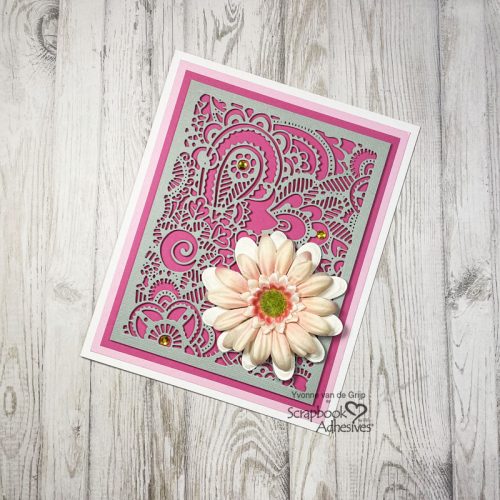 Intricate Bohemian Card by Yvonne van de Grijp for Scrapbook Adhesives by 3L
