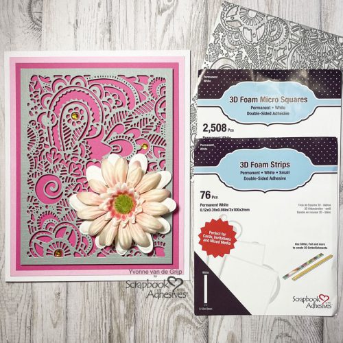 Intricate Bohemian Card by Yvonne van de Grijp for Scrapbook Adhesives by 3L