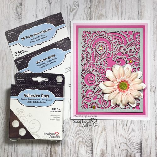 Intricate Bohemian Card by Yvonne van de Grijp for Scrapbook Adhesives by 3L 