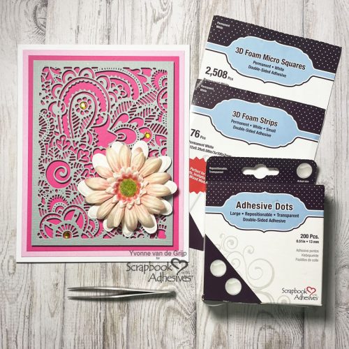 Intricate Bohemian Card by Yvonne van de Grijp for Scrapbook Adhesives by 3L 