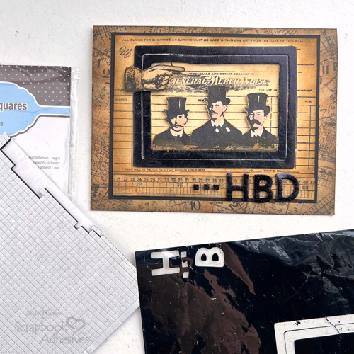 Masculine HBD Card by Judy Hayes for Scrapbook Adhesives by 3L 