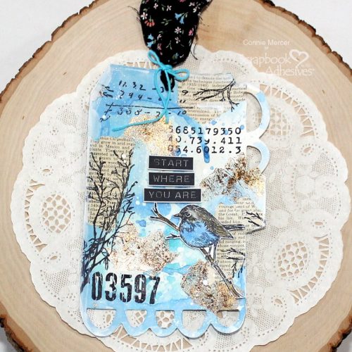 Start Where You Are Tag by Connie Mercer for Scrapbook Adhesives by 3L 