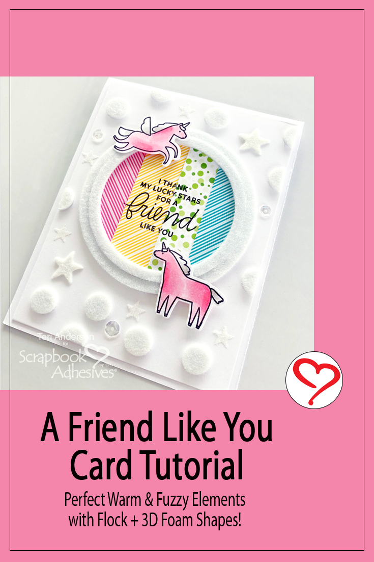 A Friend Like You Card by Teri Anderson for Scrapbook Adhesives by 3L Pinterest 