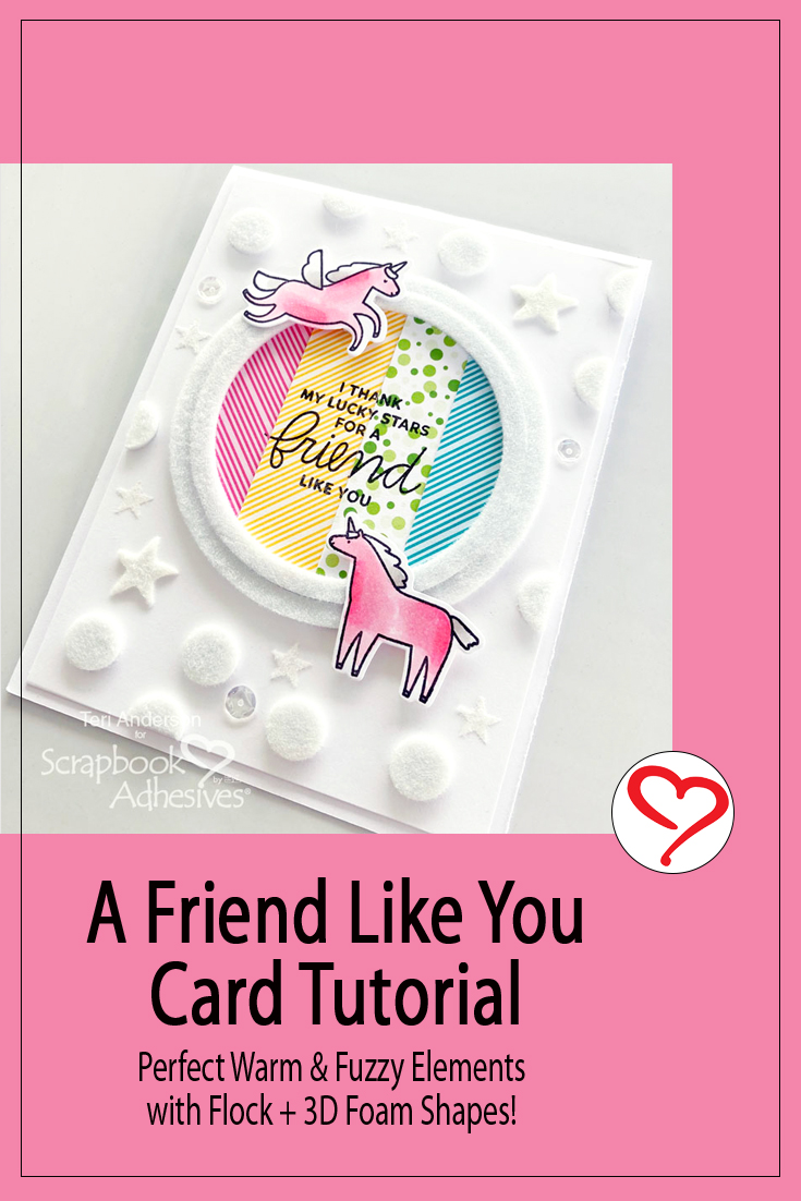 A Friend Like You Card by Teri Anderson for Scrapbook Adhesives by 3L Pinterest