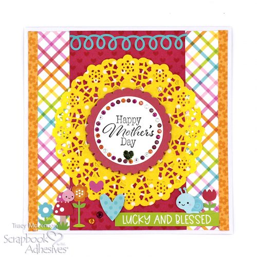 Rainbow Color Mother's Day Card by Tracy McLennon for Scrapbook Adhesives by 3L 