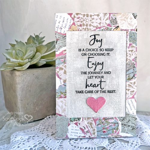 Joy Collage Frame Canvas by Judy Hayes for Scrapbook Adhesives by 3L 