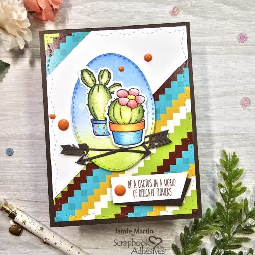 Be A Cactus Card by Jamie Martin for Scrapbook Adhesives by 3L 