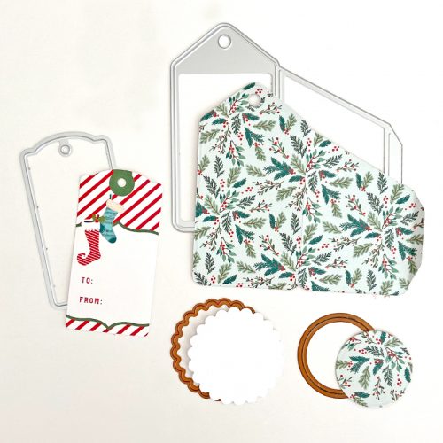 Holiday Plaid Pocket Tag by Margie Higuchi for Scrapbook Adhesives by 3L 