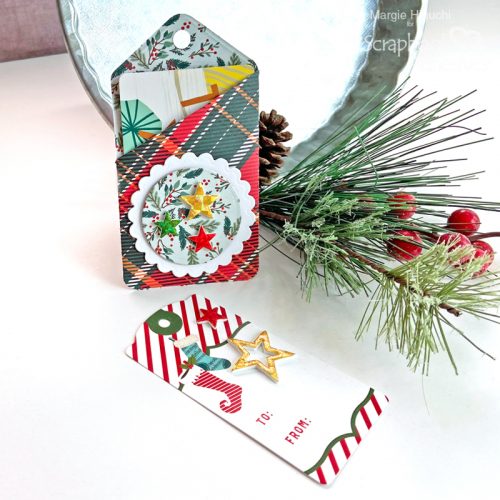 Holiday Plaid Pocket Tag by Margie Higuchi for Scrapbook Adhesives by 3L 