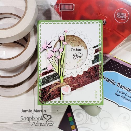 Floral Foil Shaker Card by Jamie Martin for Scrapbook Adhesives by 3L 