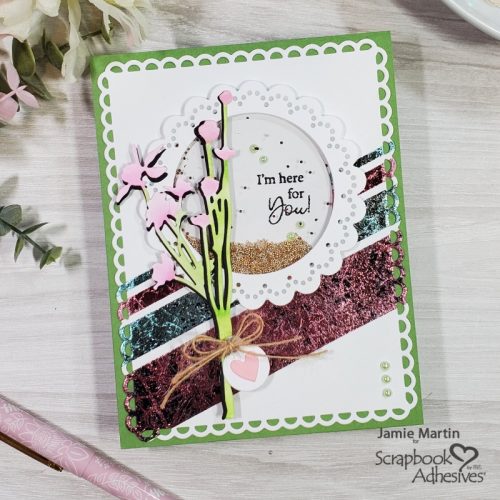 Floral Foil Shaker Card by Jamie Martin for Scrapbook Adhesives by 3L 
