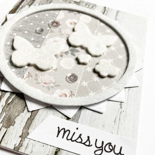 Shabby Chic Miss You Card by Teri Anderson for Scrapbook Adhesives by 3L
