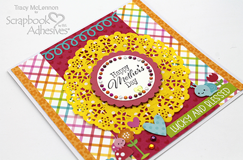 Rainbow Color Mother's Day Card by Tracy McLennon for Scrapbook Adhesives by 3L 