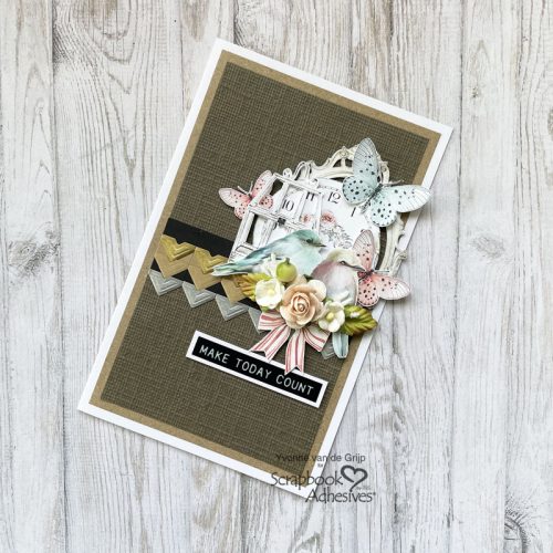 Make Today Count Layered Card by Yvonne van de Grijp for Scrapbook Adhesives by 3L 