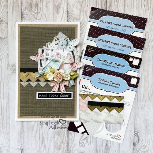 Make Today Count Layered Card by Yvonne van de Grijp for Scrapbook Adhesives by 3L 