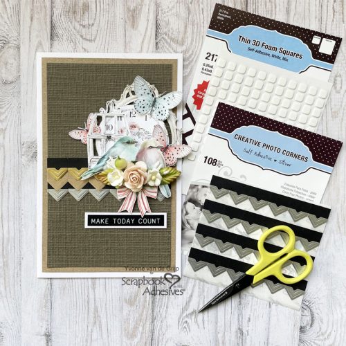 Make Today Count Layered Card by Yvonne van de Grijp for Scrapbook Adhesives by 3L 