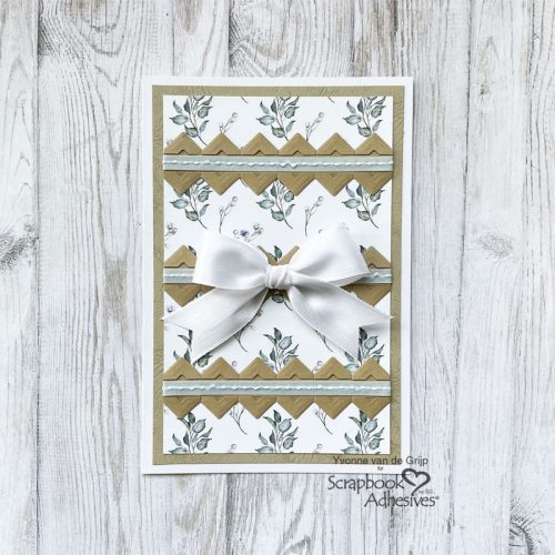 Classic Styled Romantic Card by Yvonne van de Grijp for Scrapbook Adhesives by 3L 