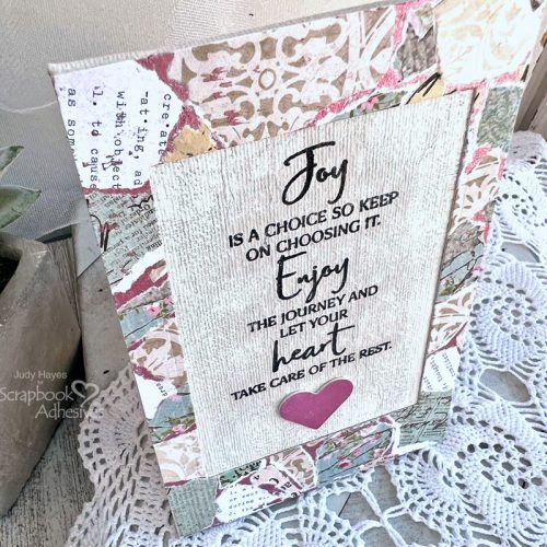 Joy Collage Frame Canvas by Judy Hayes for Scrapbook Adhesives by 3L