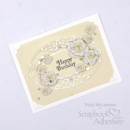 Monochromatic Birthday Card by Tracy McLennon for Scrapbook Adhesives by 3L 