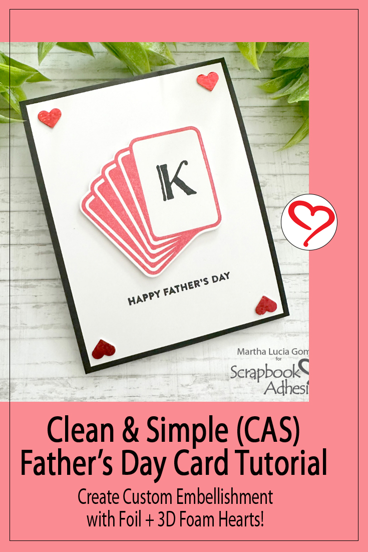 Easy and Fun Father's Day Card by Martha Lucia Gomez for Scrapbook Adhesives by 3L Pinterest