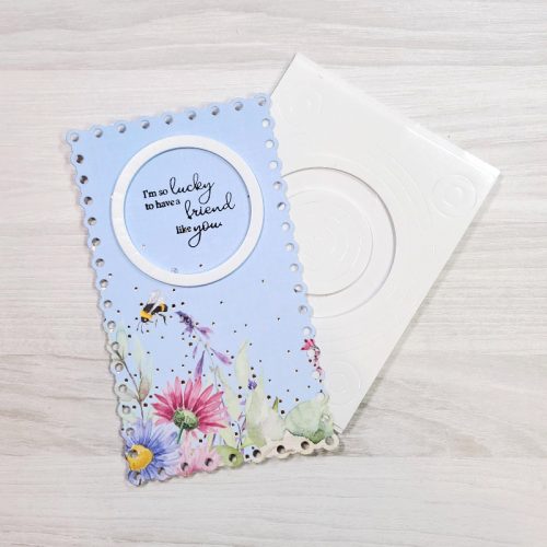 Mini Slimline Friendship Shaker Card by Jamie Martin for Scrapbook Adhesives by 3L 