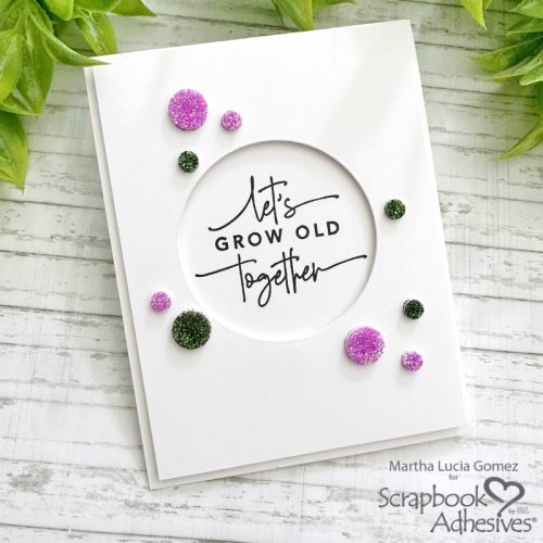 Clean and Simple Friendship Card by Martha Lucia Gomez for Scrapbook Adhesives by 3L 