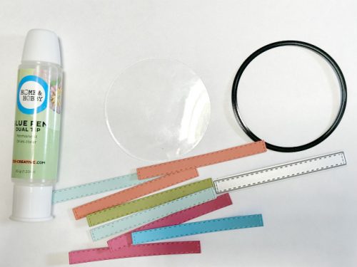 Floating Strips Thank You Card by Martha Lucia Gomez for Scrapbook Adhesives by 3L
