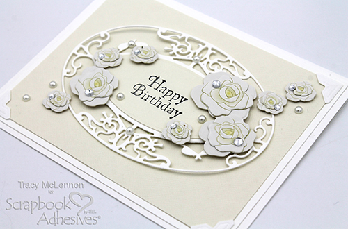 Monochromatic Birthday Card by Tracy McLennon for Scrapbook Adhesives by 3L 