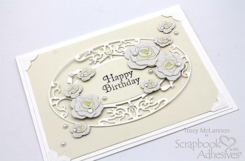 Monochromatic Birthday Card by Tracy McLennon for Scrapbook Adhesives by 3L 