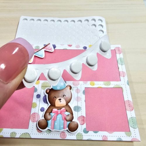 Birthday Bear Card by Jamie Martin for Scrapbook Adhesives by 3L 
