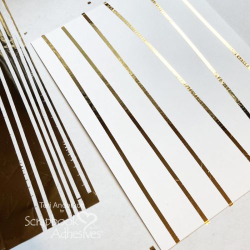 Thinking of You Foiled Stripes Cards by Teri Anderson for Scrapbook Adhesives by 3L