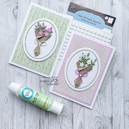 Sweet Bouquet of Flowers Card by Yvonne van de Grijp for Scrapbook Adhesives by 3L 