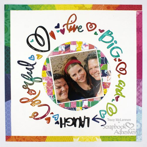 Friendship Layout with Paper Weaving by Tracy McLennon for Scrapbook Adhesives by 3L 