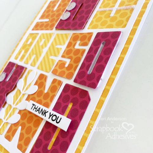 So Kind Thanks Card Tutorial by Teri Anderson for Scrapbook Adhesives by 3L 