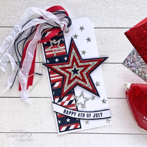 Happy 4th of July Star Tag by Judy Hayes for Scrapbook Adhesives by 3L 