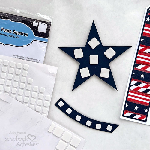 Happy 4th of July Star Tag by Judy Hayes for Scrapbook Adhesives by 3L 